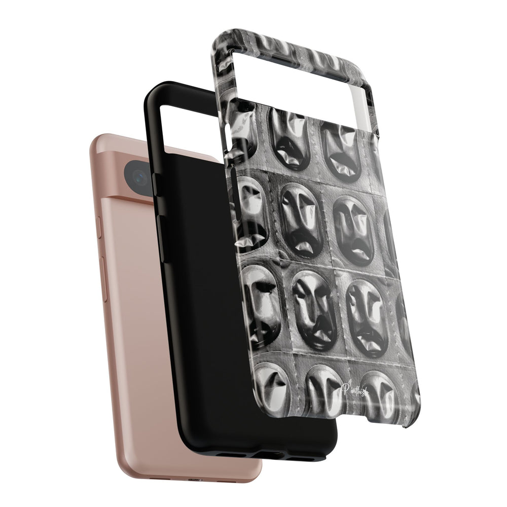 Metallic Mask Grid Tough Case