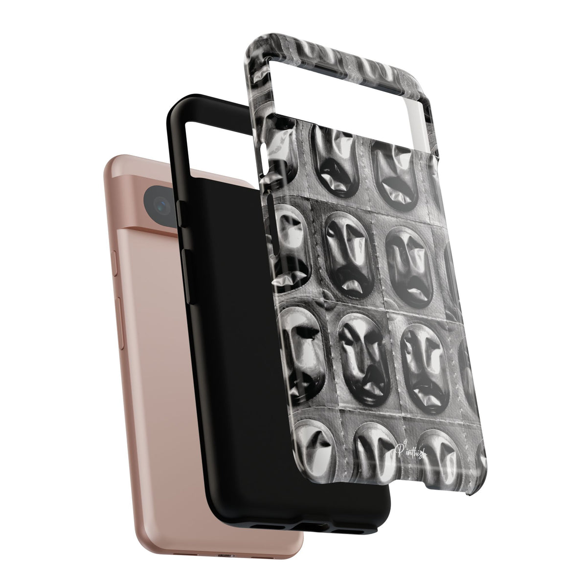 Metallic Mask Grid Tough Case