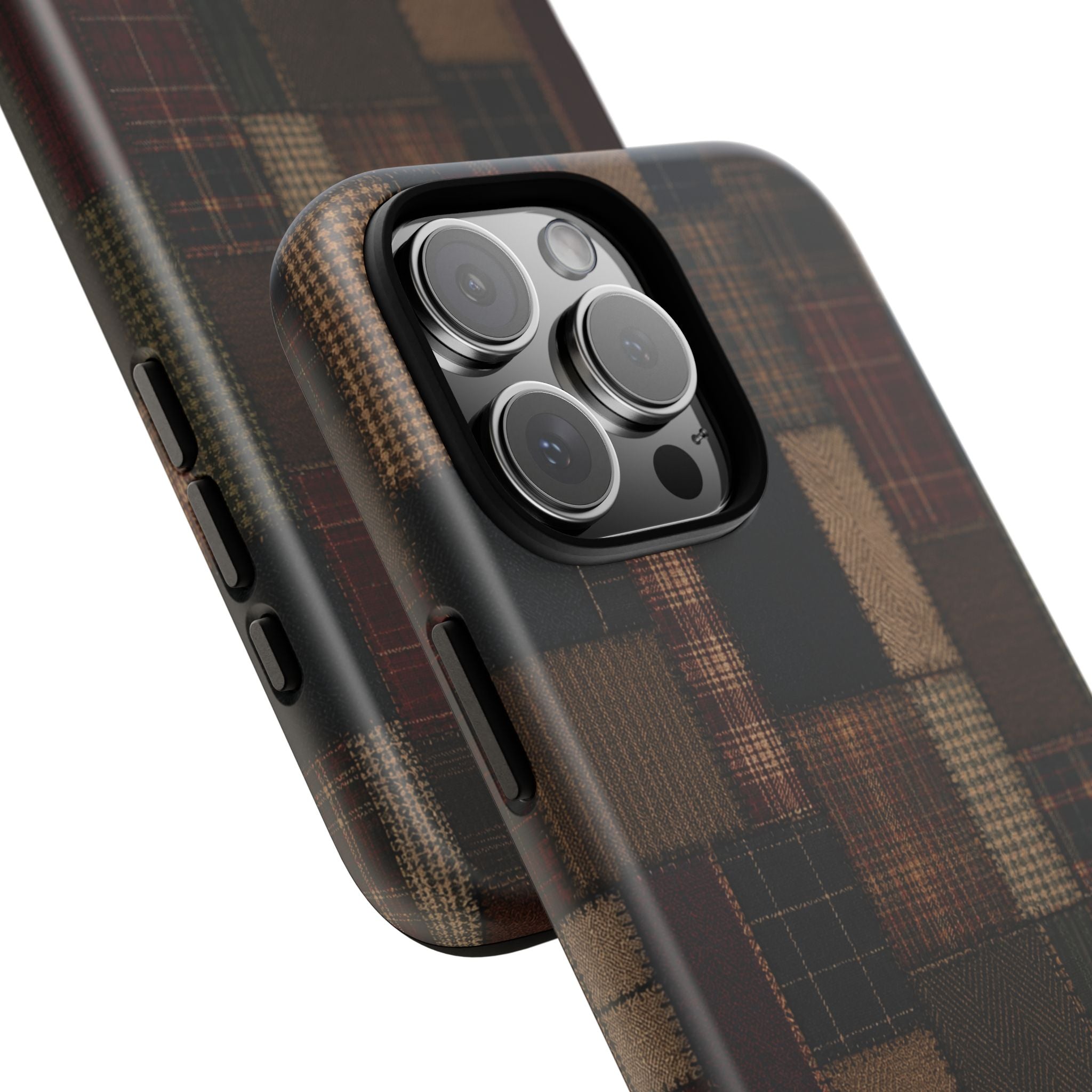 Plaid Patchwork Tough Phone Case