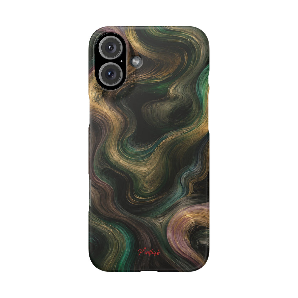 Marbled Forest Snap Phone Case