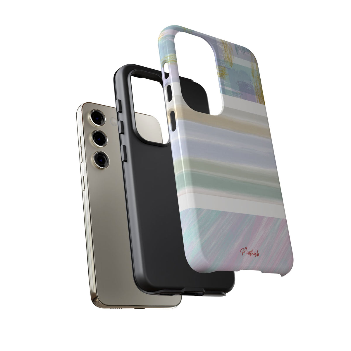Pastel Stripe Tough Phone Case