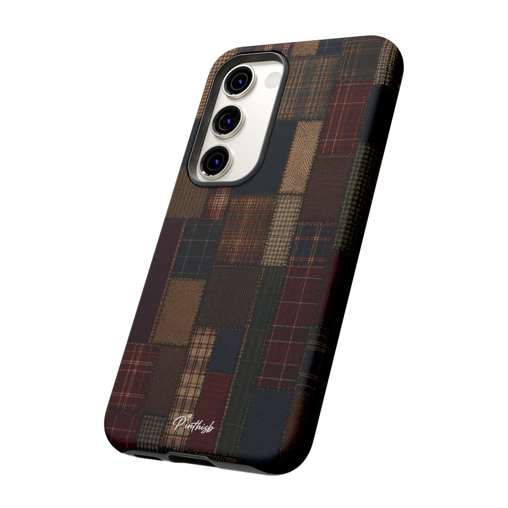 Plaid Patchwork Tough Phone Case
