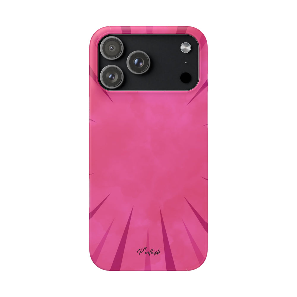 Pink Burst Snap Phone Case