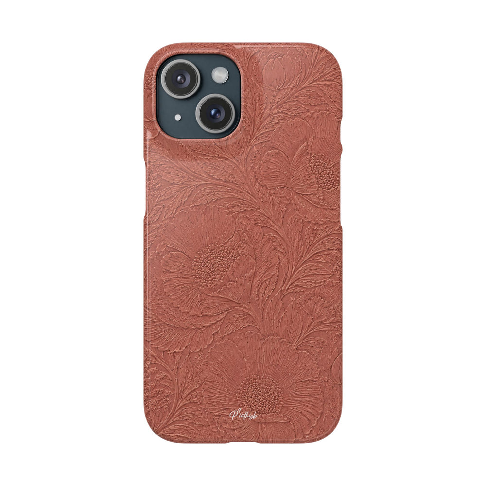 Embossed Floral Snap Case