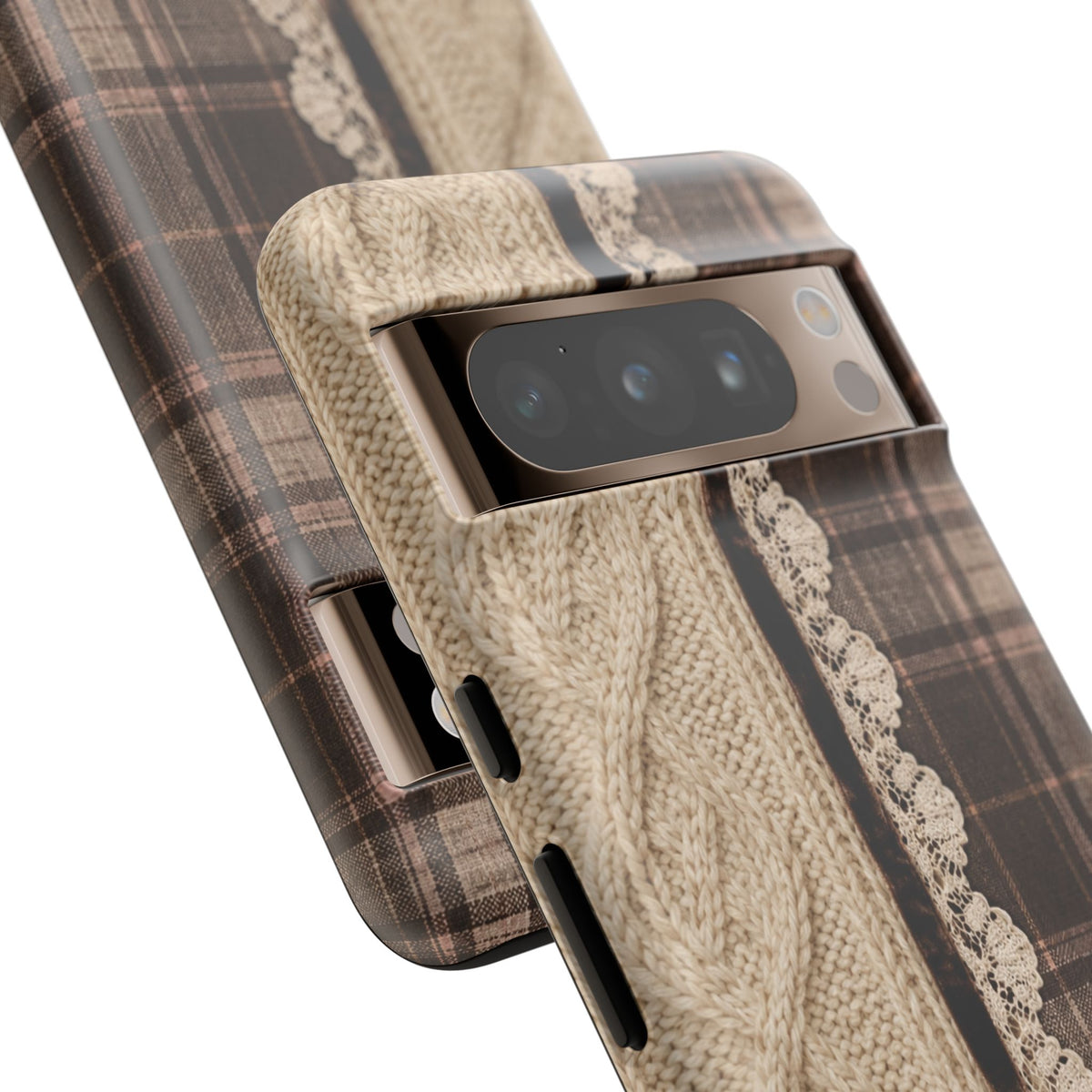 Cozy Plaid Knit Tough Phone Case