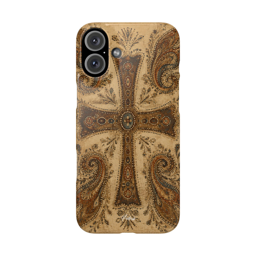 Cross Paisley Snap Case
