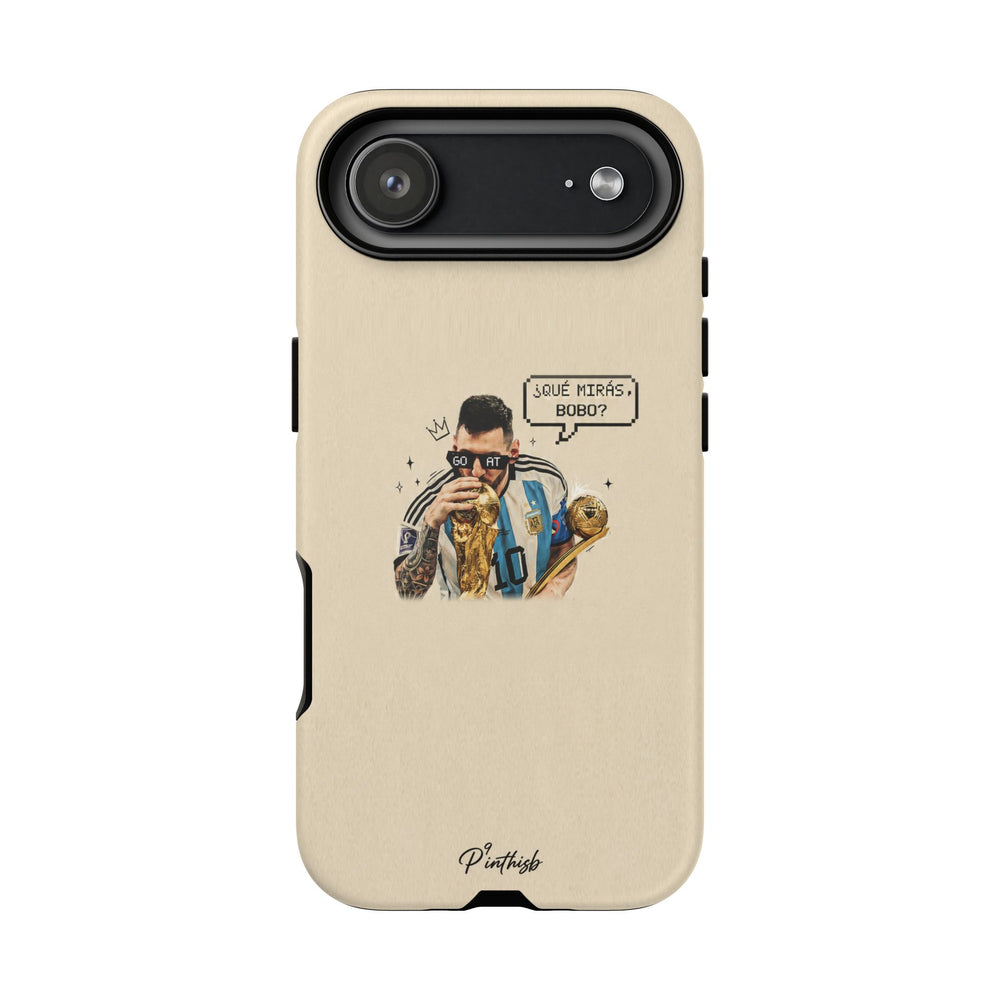 "G.O.A.T" Messi Tough Phone Case