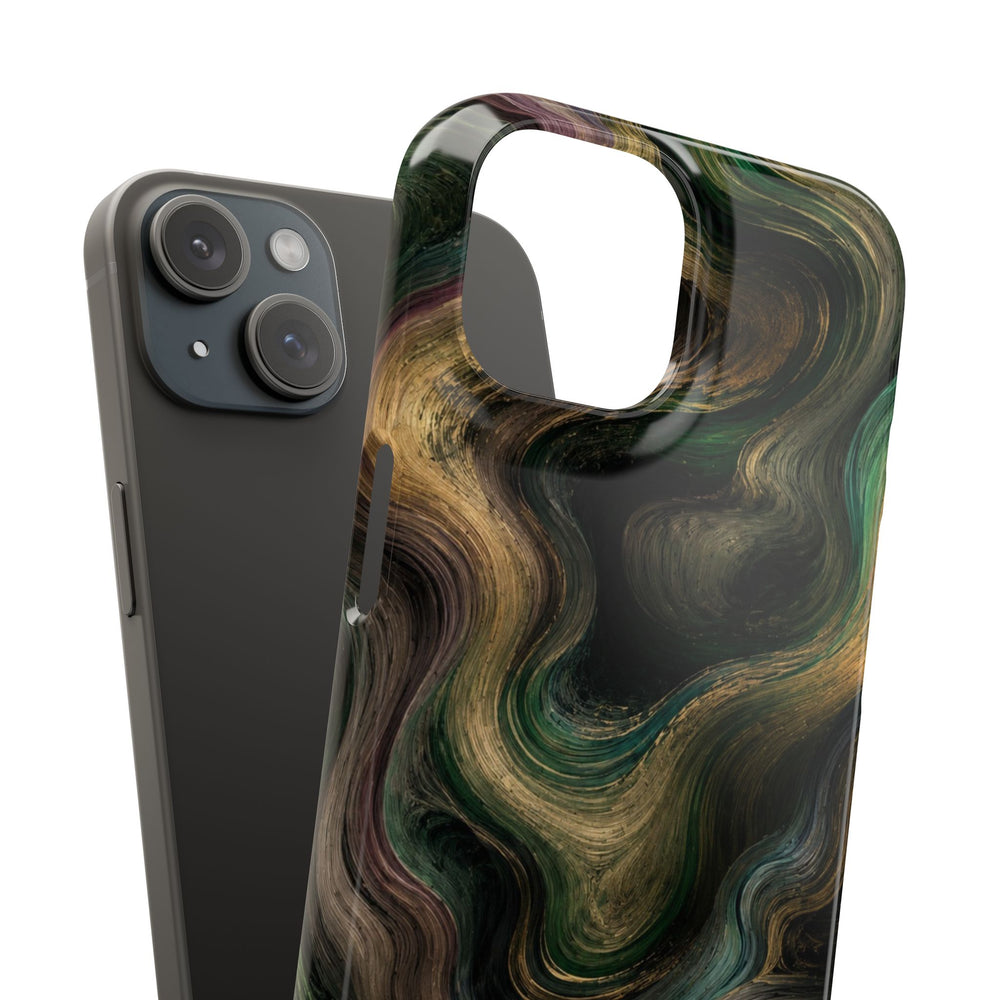 Marbled Forest Snap Phone Case
