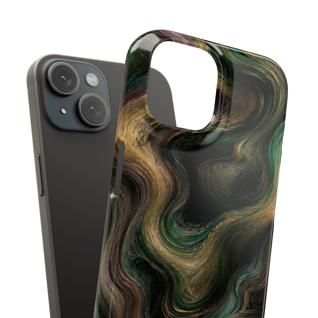 Marbled Forest Snap Phone Case