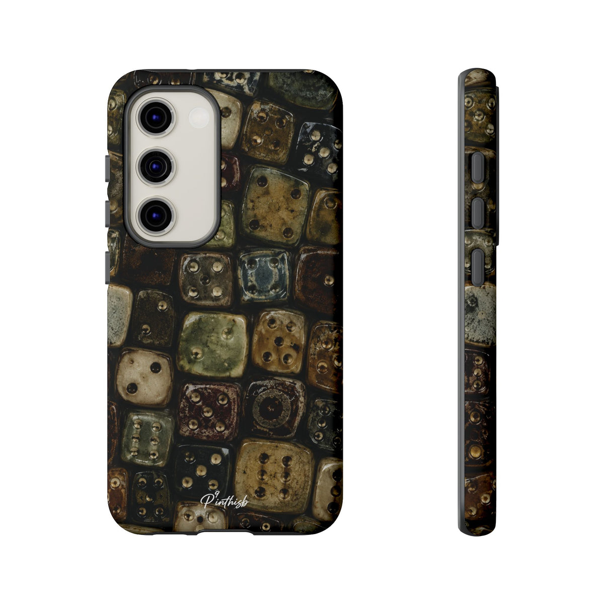 Vintage Dice Tile Phone Case