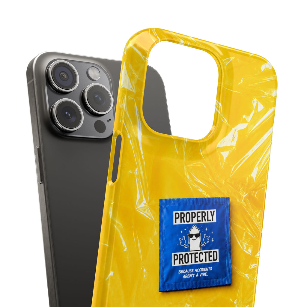 "Properly Protected" Graphic Snap Phone Case