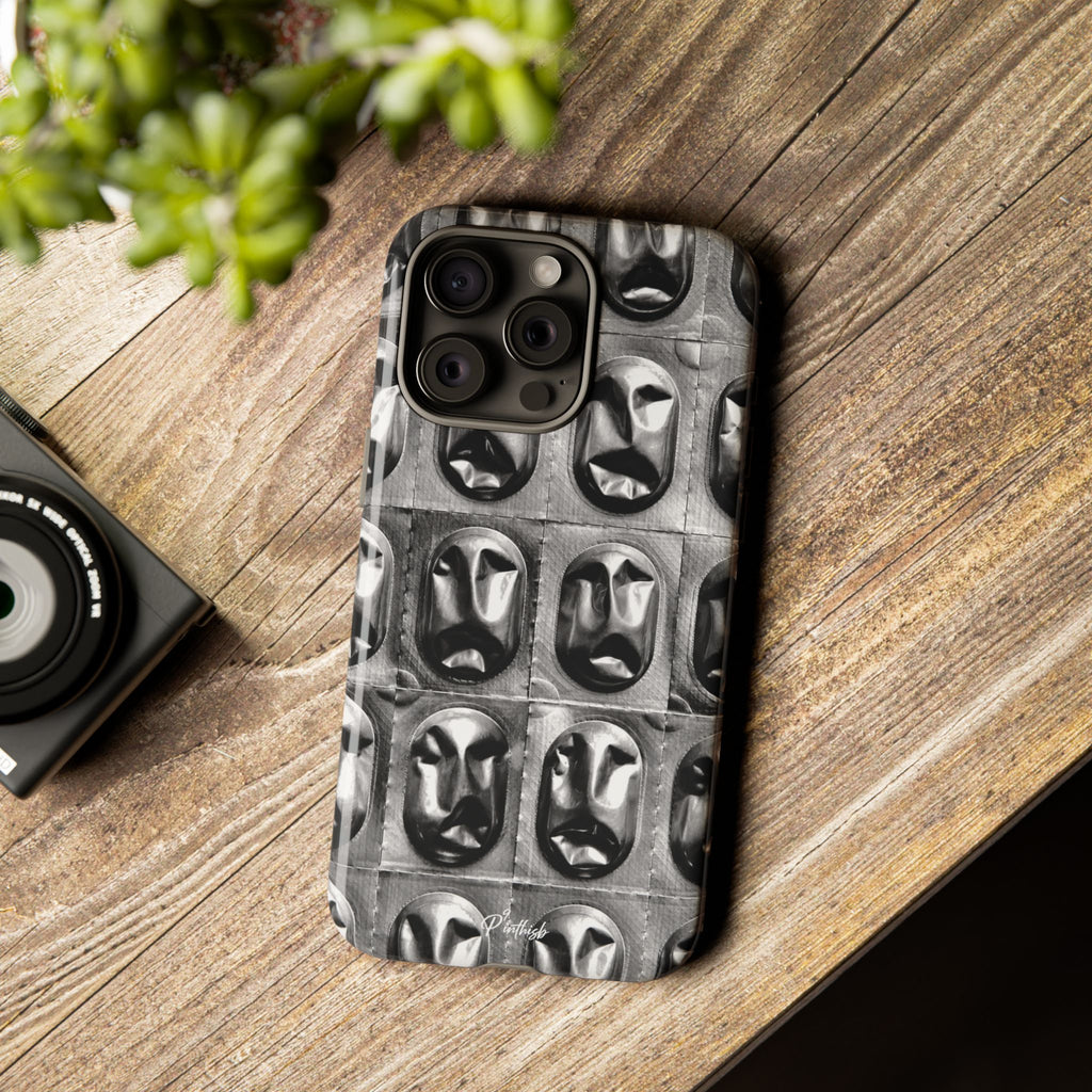 Metallic Mask Grid Tough Case