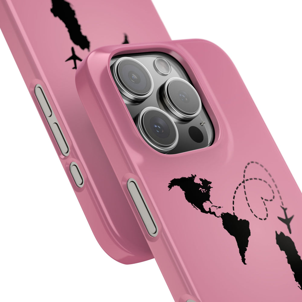 America to Albania Pink Snap Phone Case