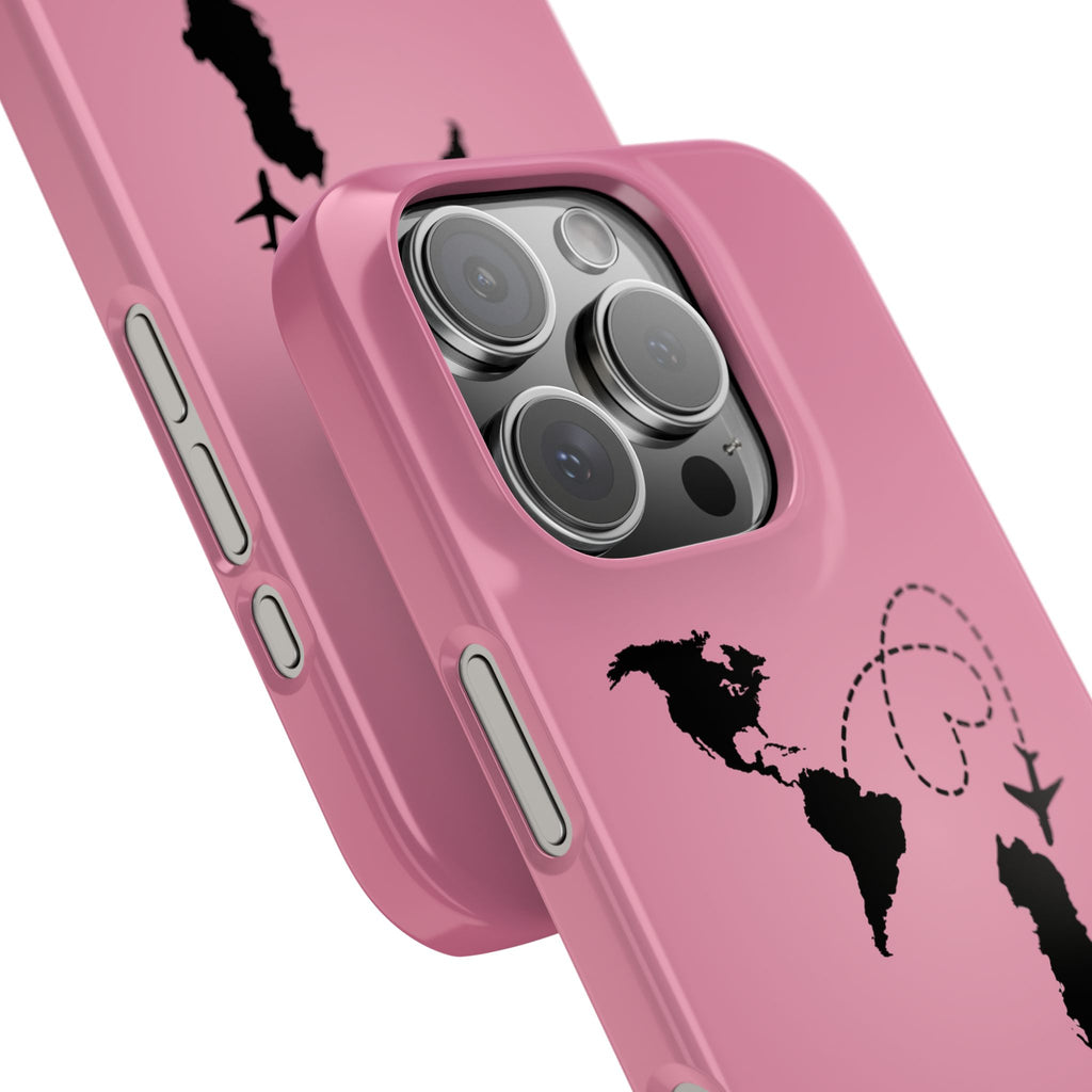 America to Albania Pink Snap Phone Case