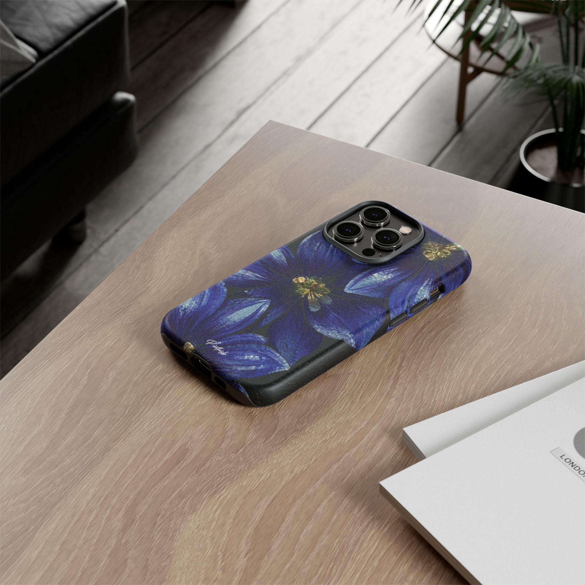 Blue Floral Tough Case