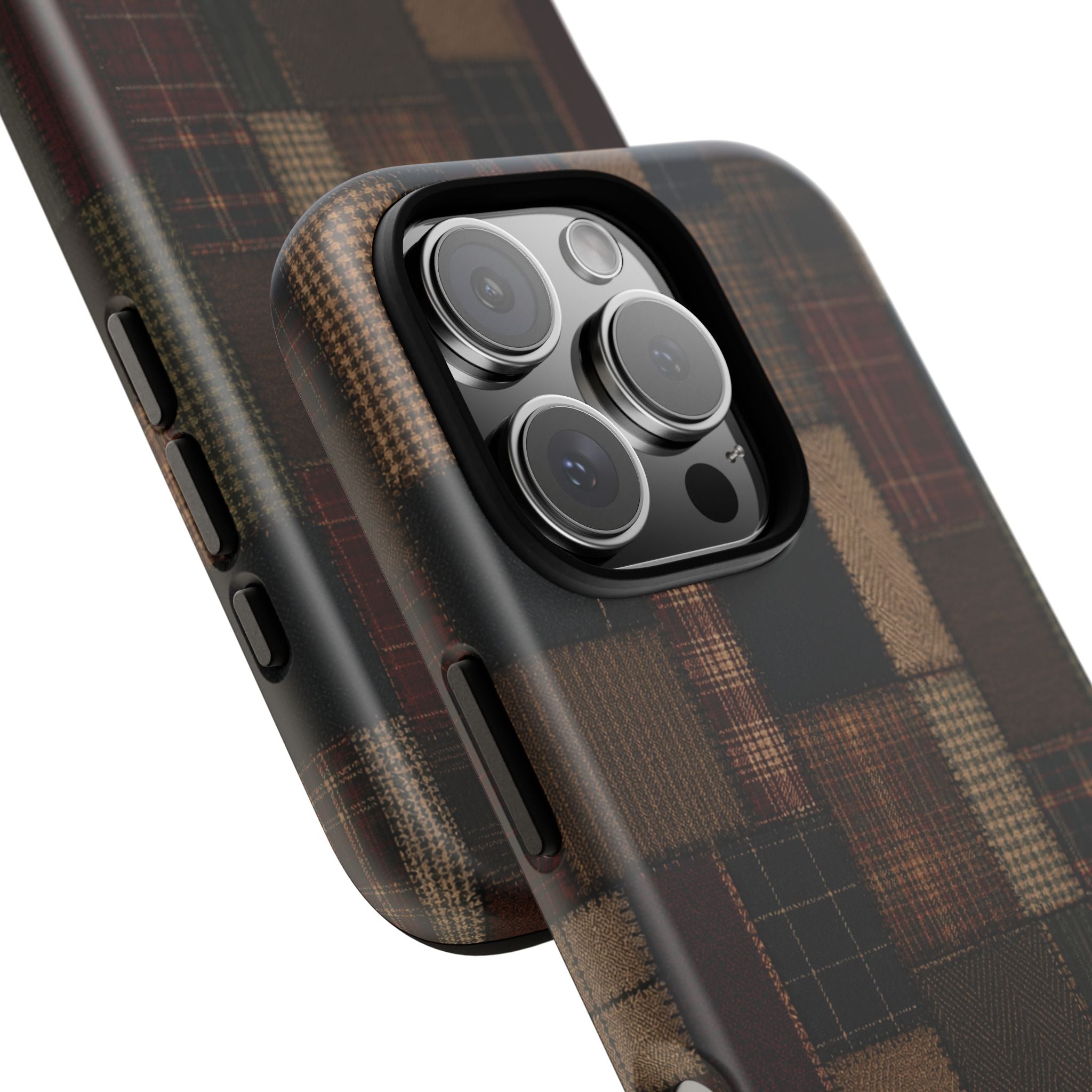 Plaid Patchwork Tough Phone Case
