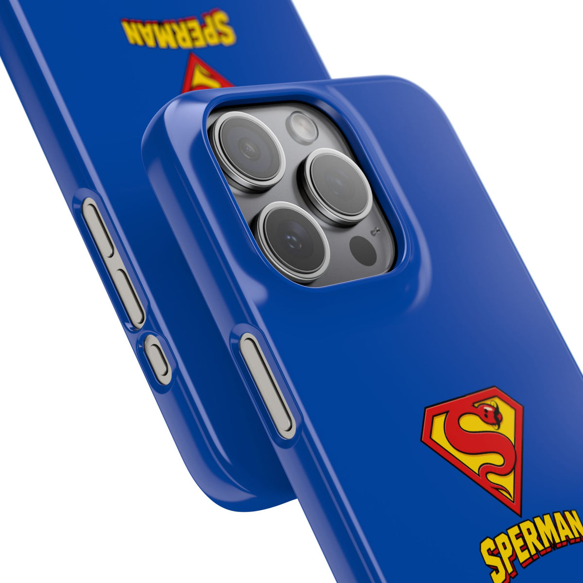 "SPERMAN" Parody Logo Snap Phone Case