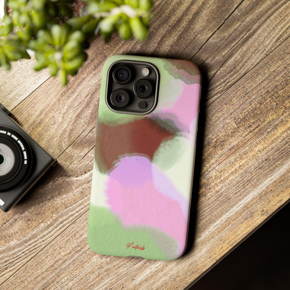 Abstract Pastel Camouflage Tough Phone Case