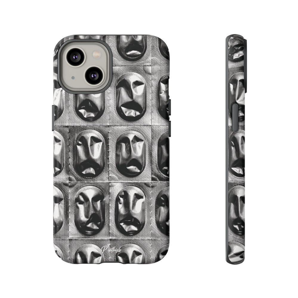 Metallic Mask Grid Tough Case