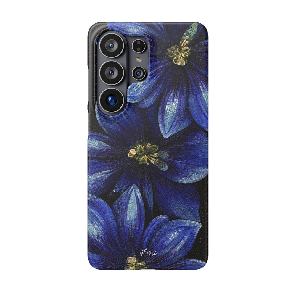 Blue Floral Snap Case