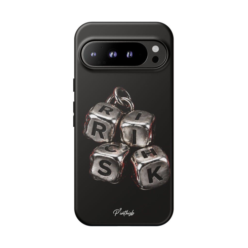 Metallic Dice 'RISK' Phone Case