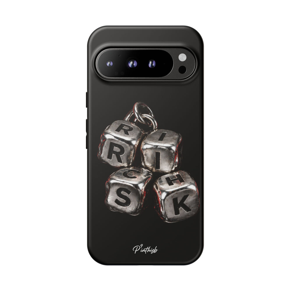 Metallic Dice 'RISK' Phone Case