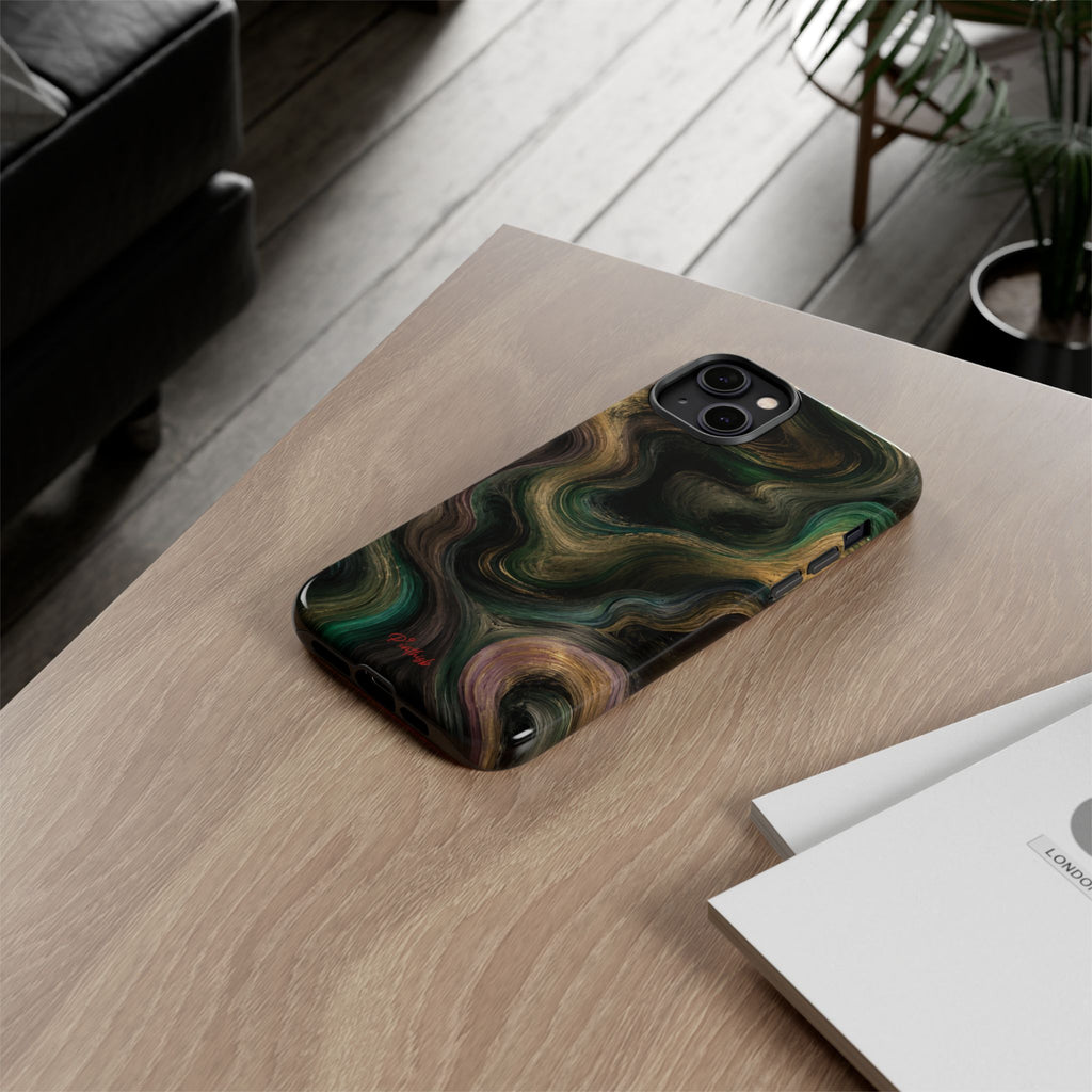 Marbled Forest Tough Phone Case