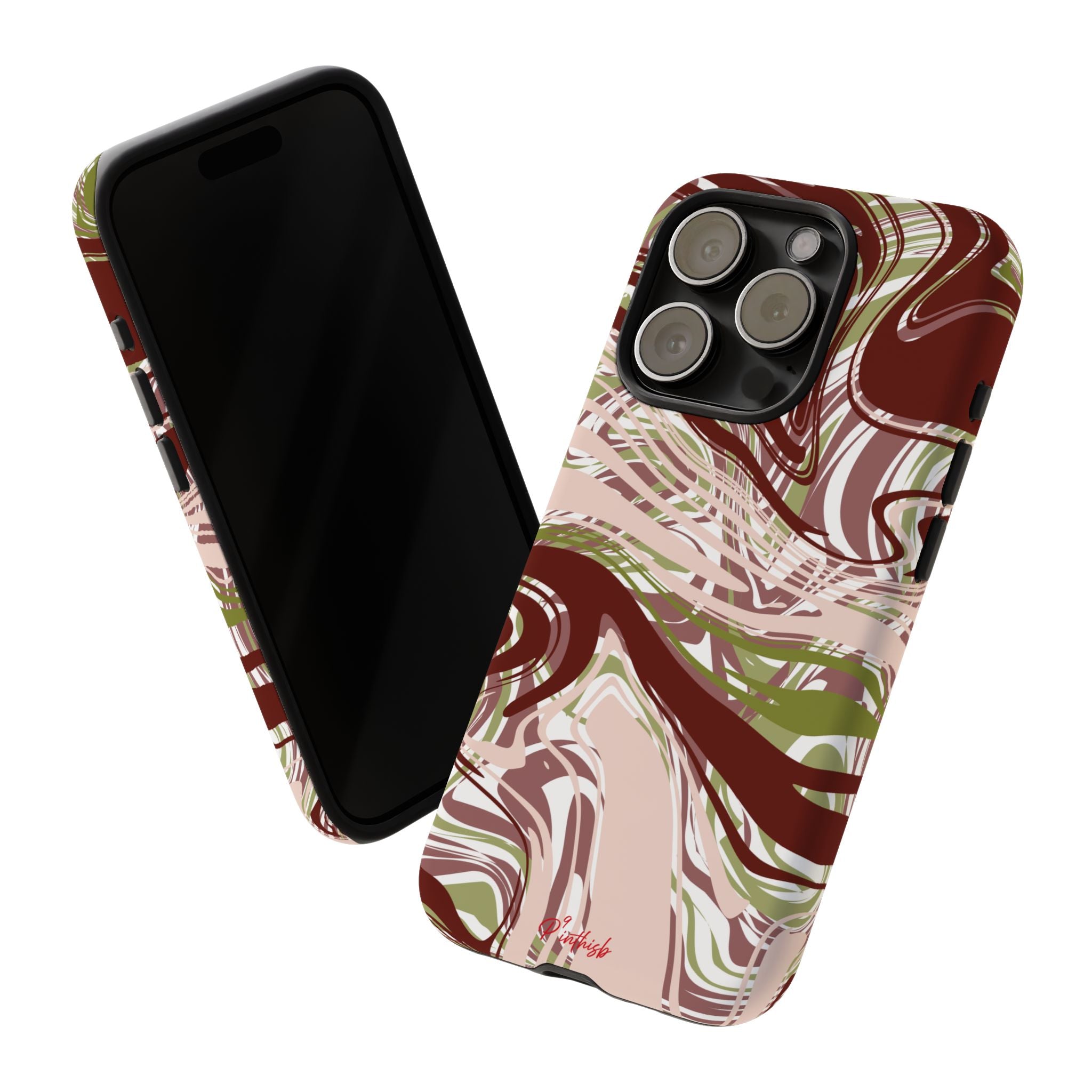 Abstract Marbled Tough Phone Case