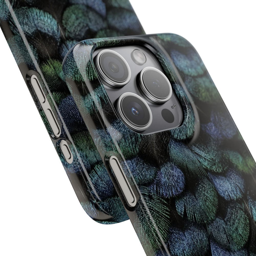 Iridescent Feather Snap Case