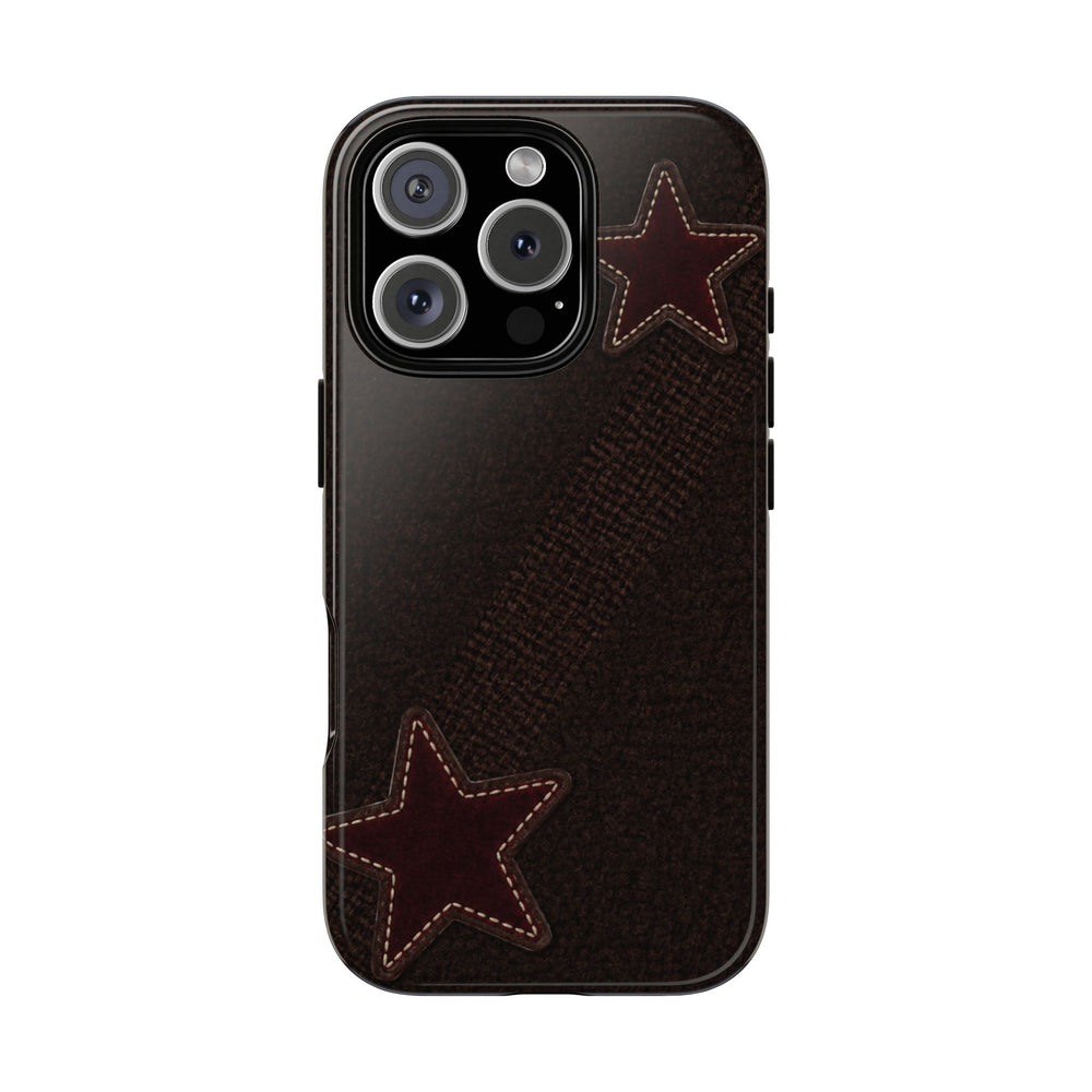 Rustic Stitched Star Phone Case