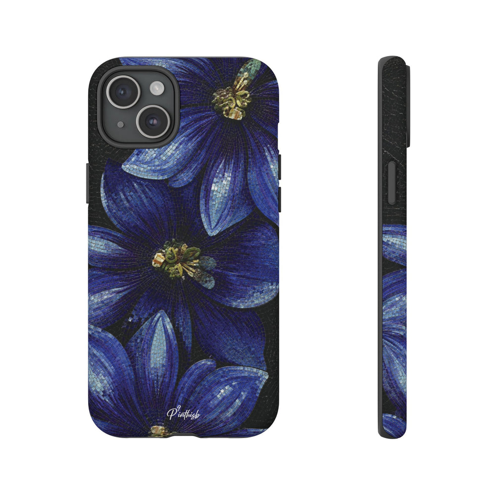 Blue Floral Tough Case