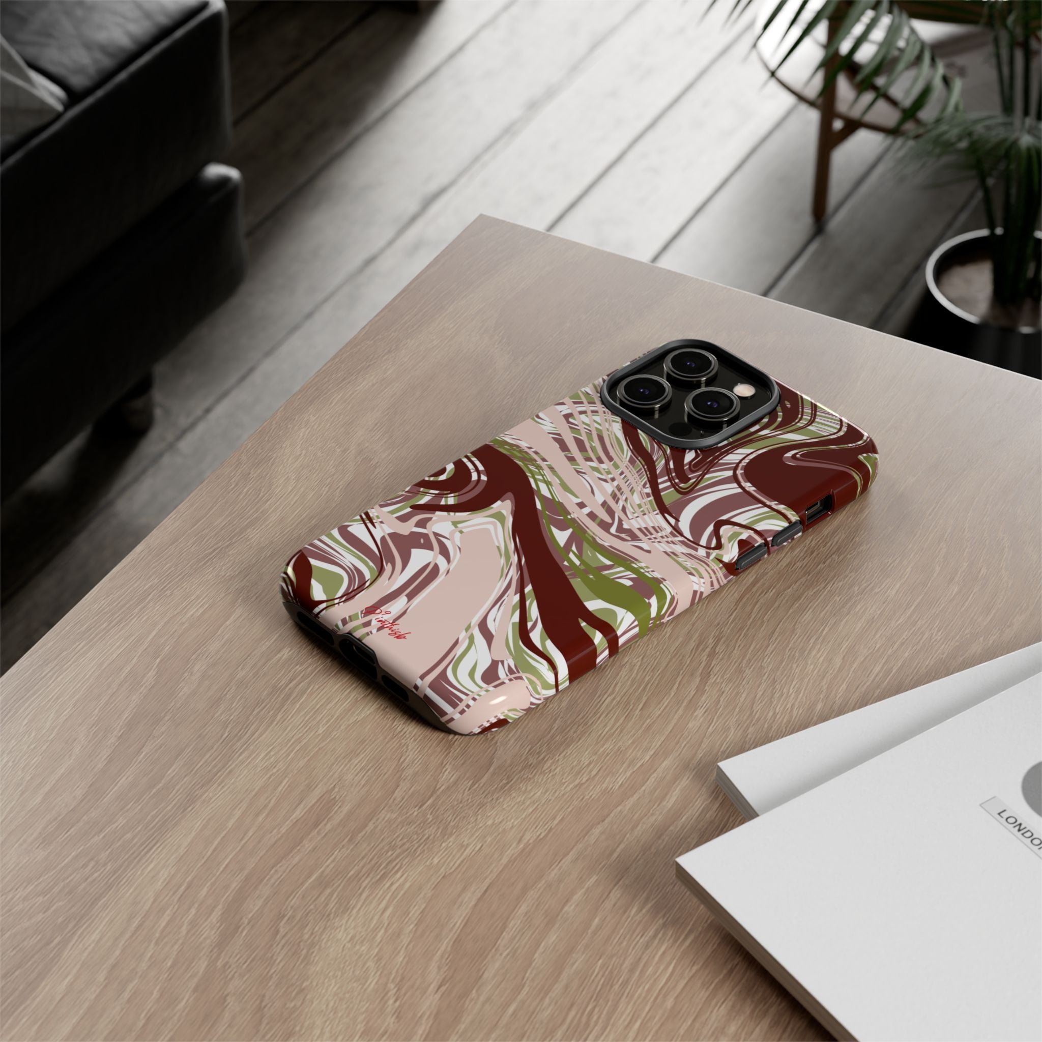 Abstract Marbled Tough Phone Case