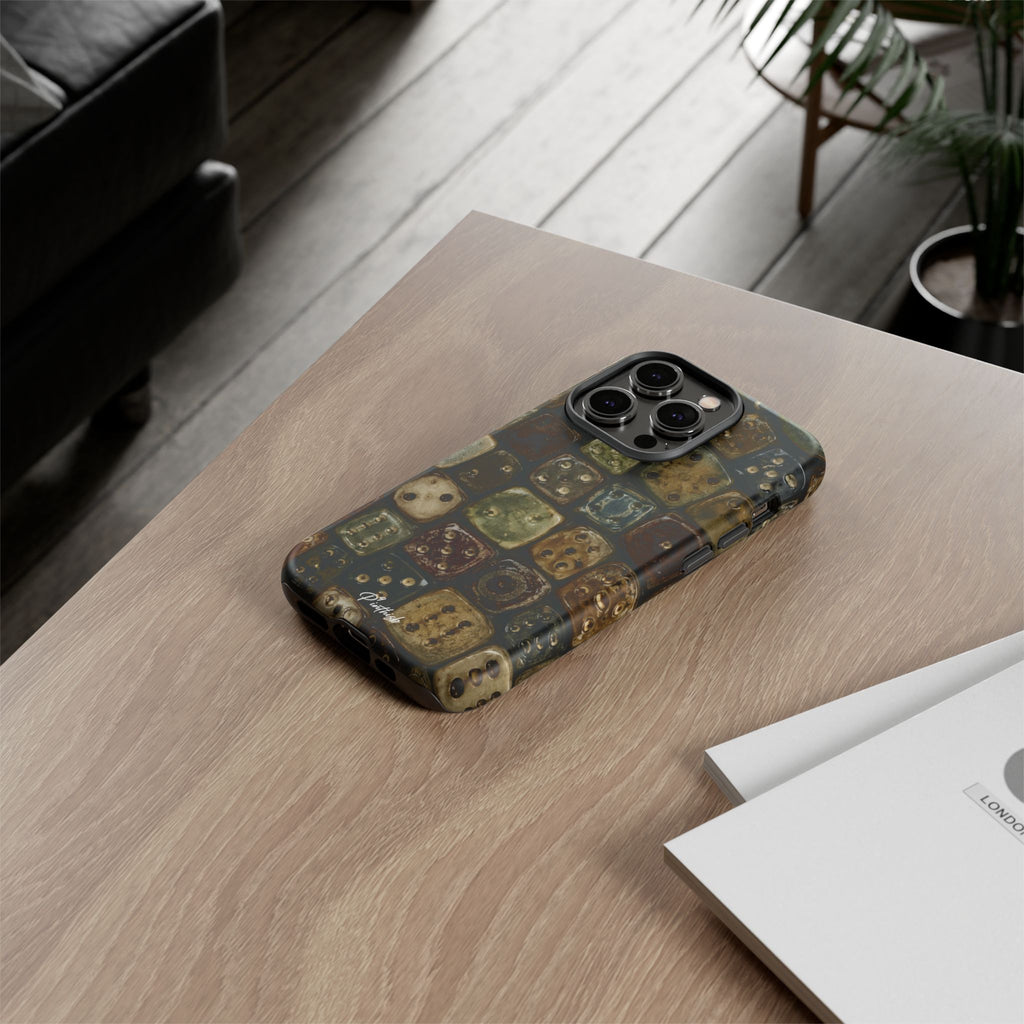 Vintage Dice Tile Phone Case