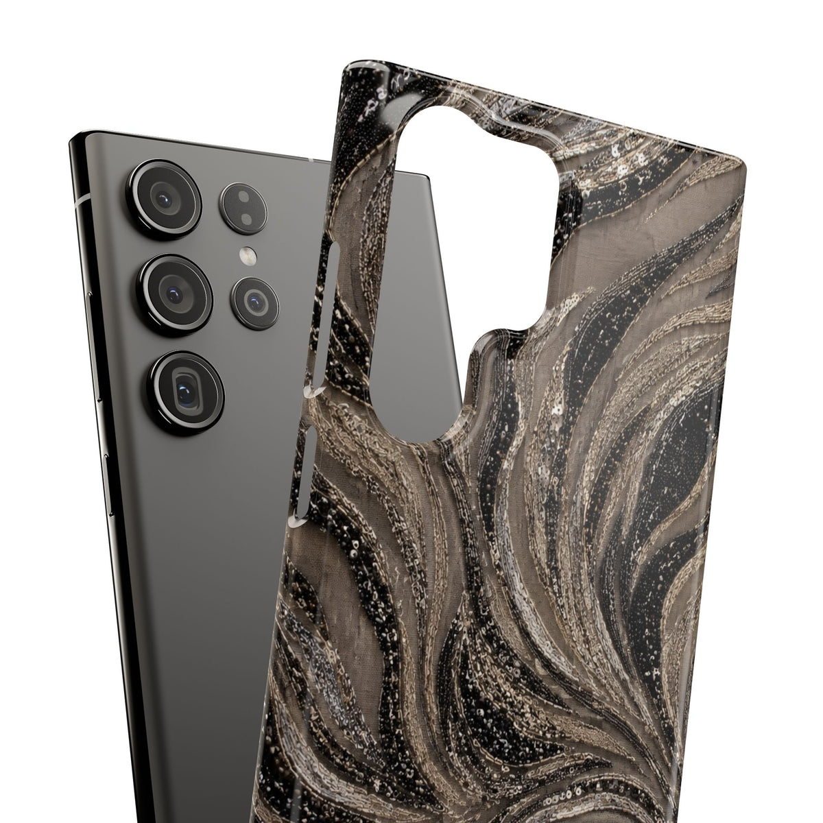 Neutral Swirl Protective Snap Case