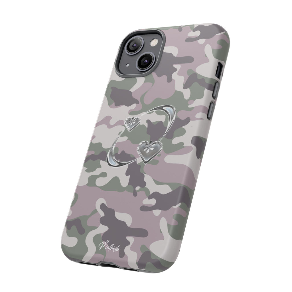 Camouflage Heart Tough Phone Case