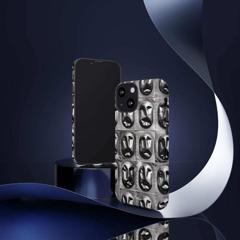 Metallic Mask Grid Tough Case