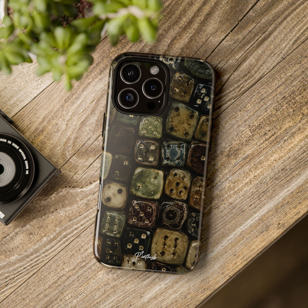 Vintage Dice Tile Phone Case
