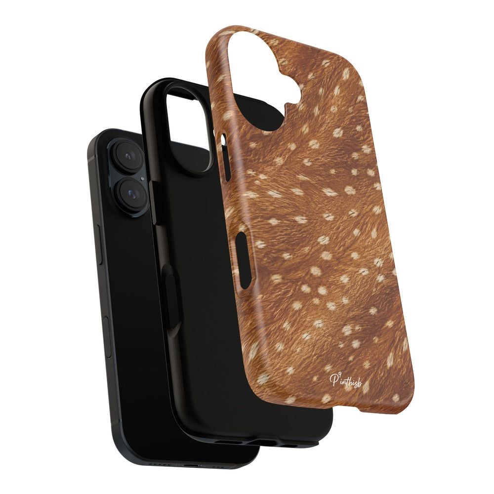 Caramel Deer Pattern Tough Case
