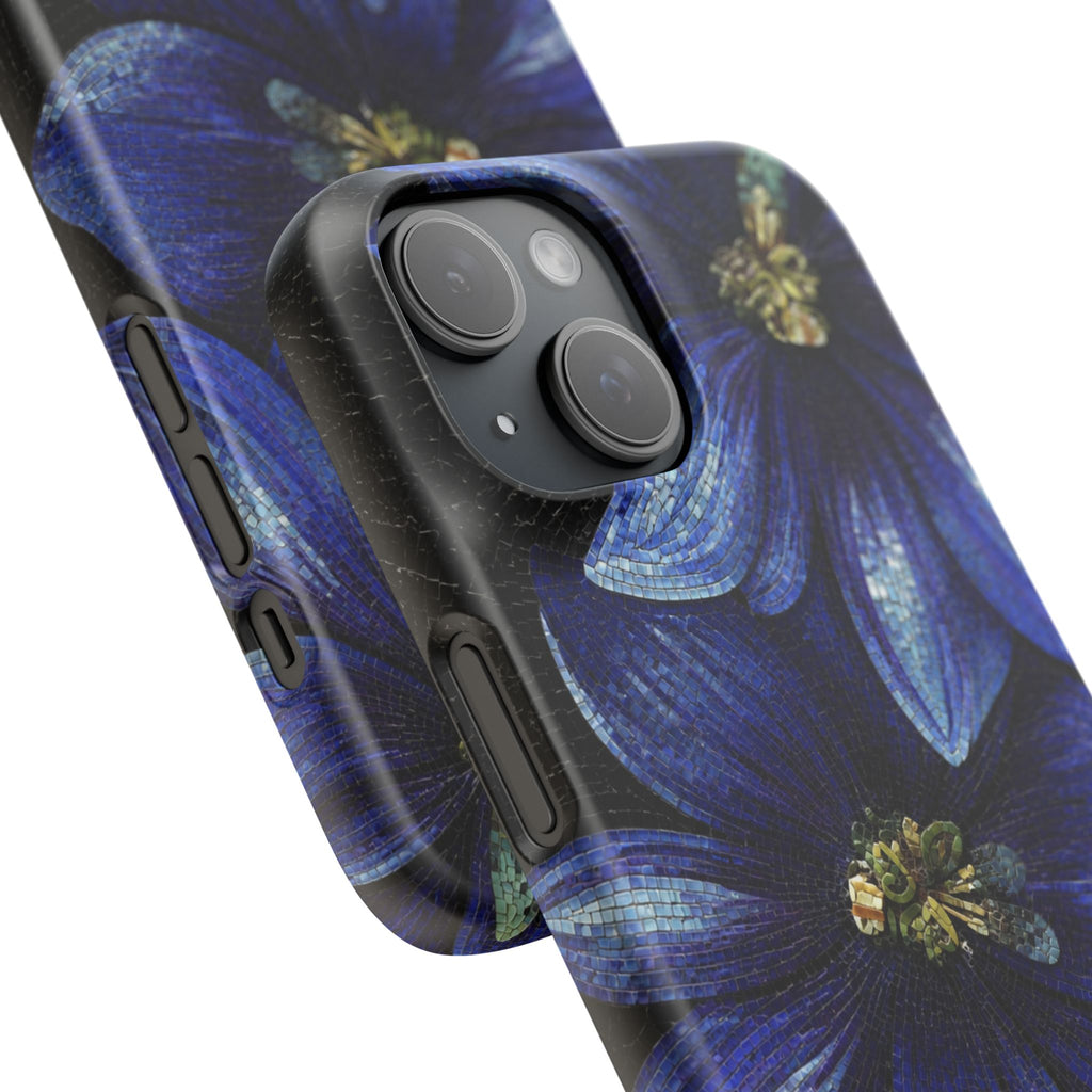 Blue Floral Snap Case