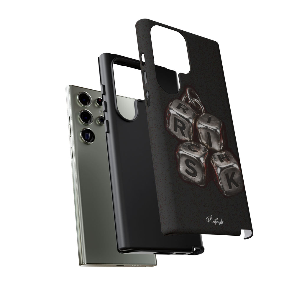 Metallic Dice 'RISK' Phone Case