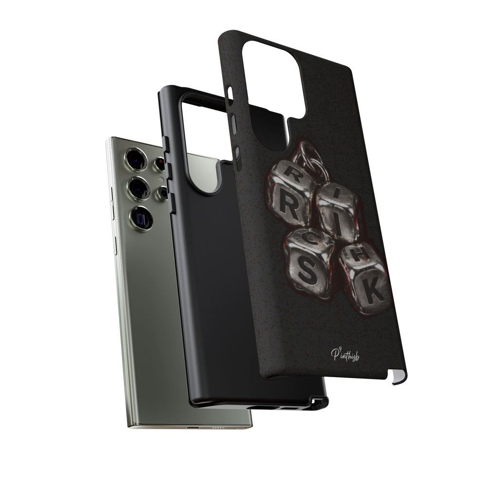 Metallic Dice 'RISK' Phone Case
