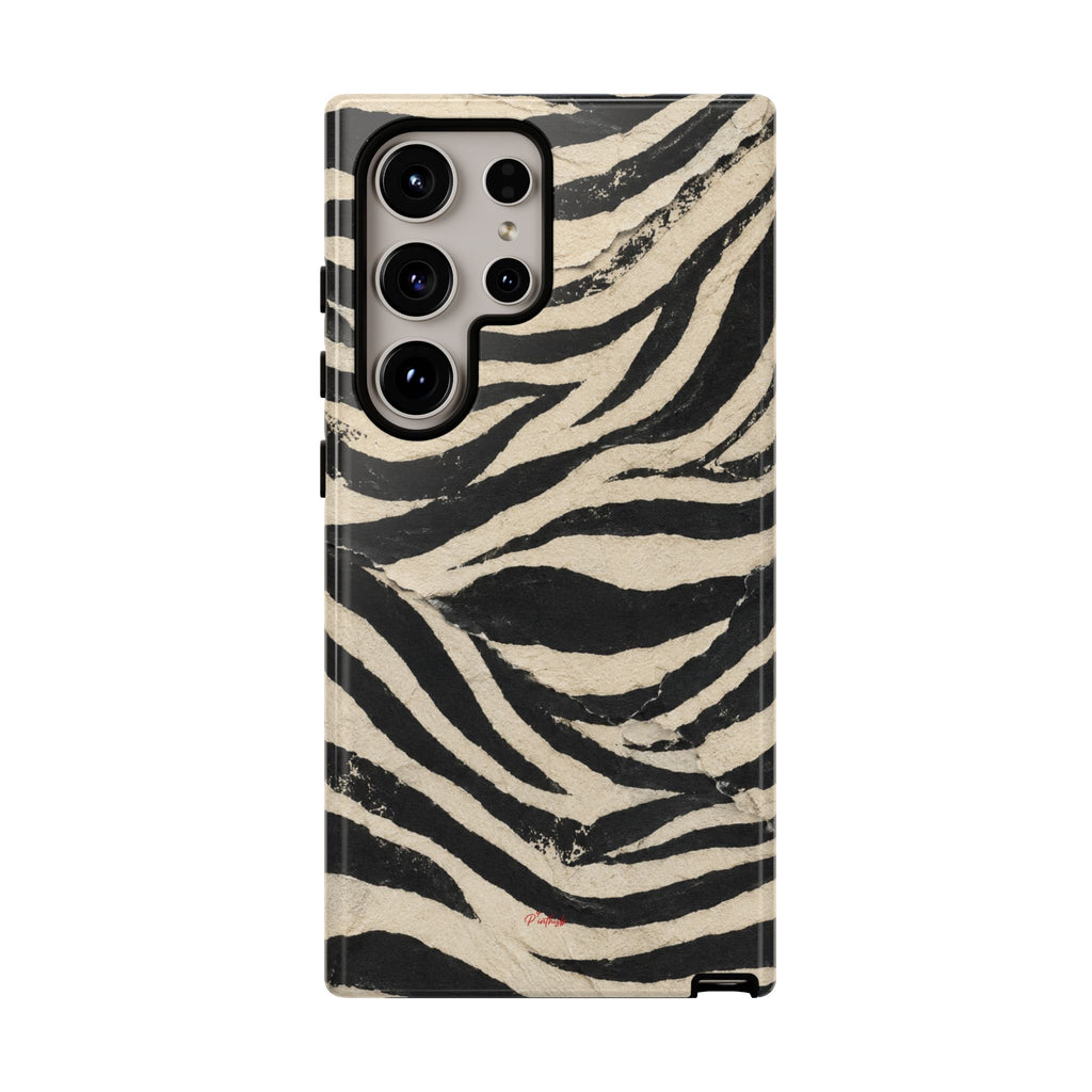 Wavy Peach & Mauve Tough Case