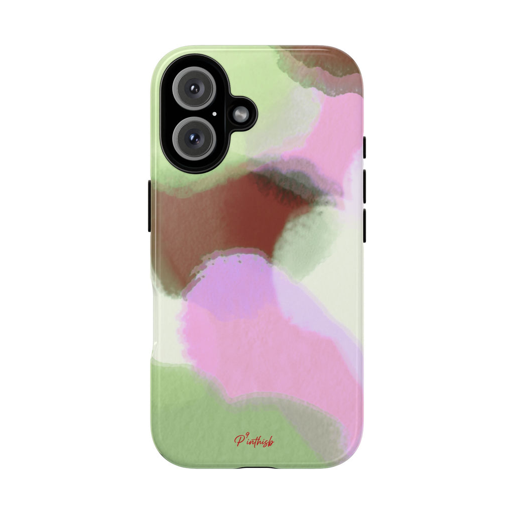 Abstract Pastel Camouflage Tough Phone Case