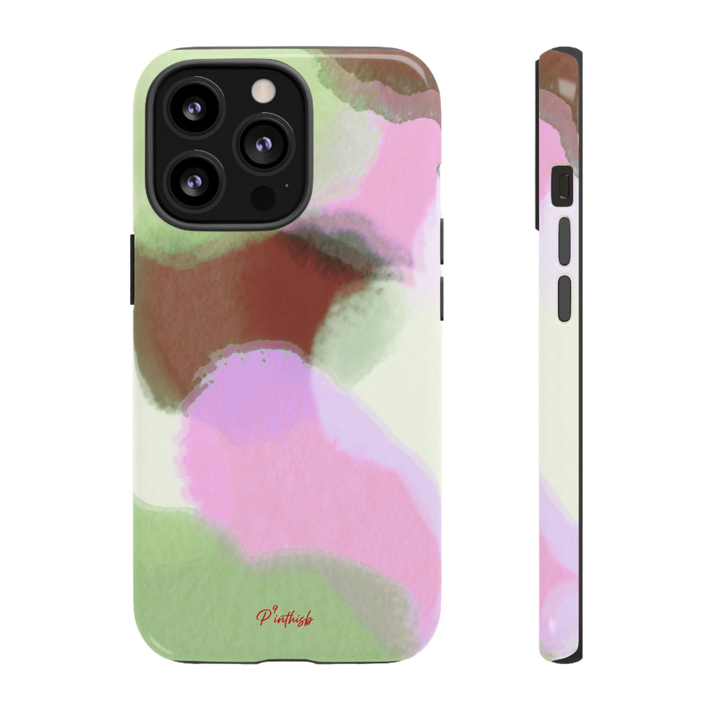 Abstract Pastel Camouflage Tough Phone Case
