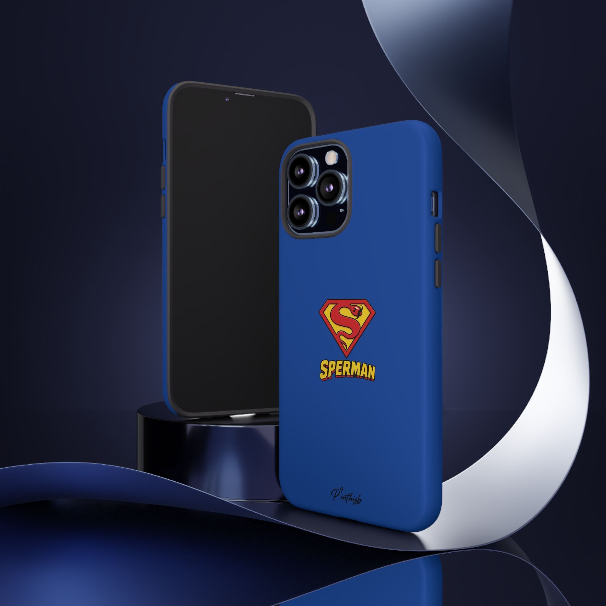 "SPERMAN" Parody Logo Tough Phone Case