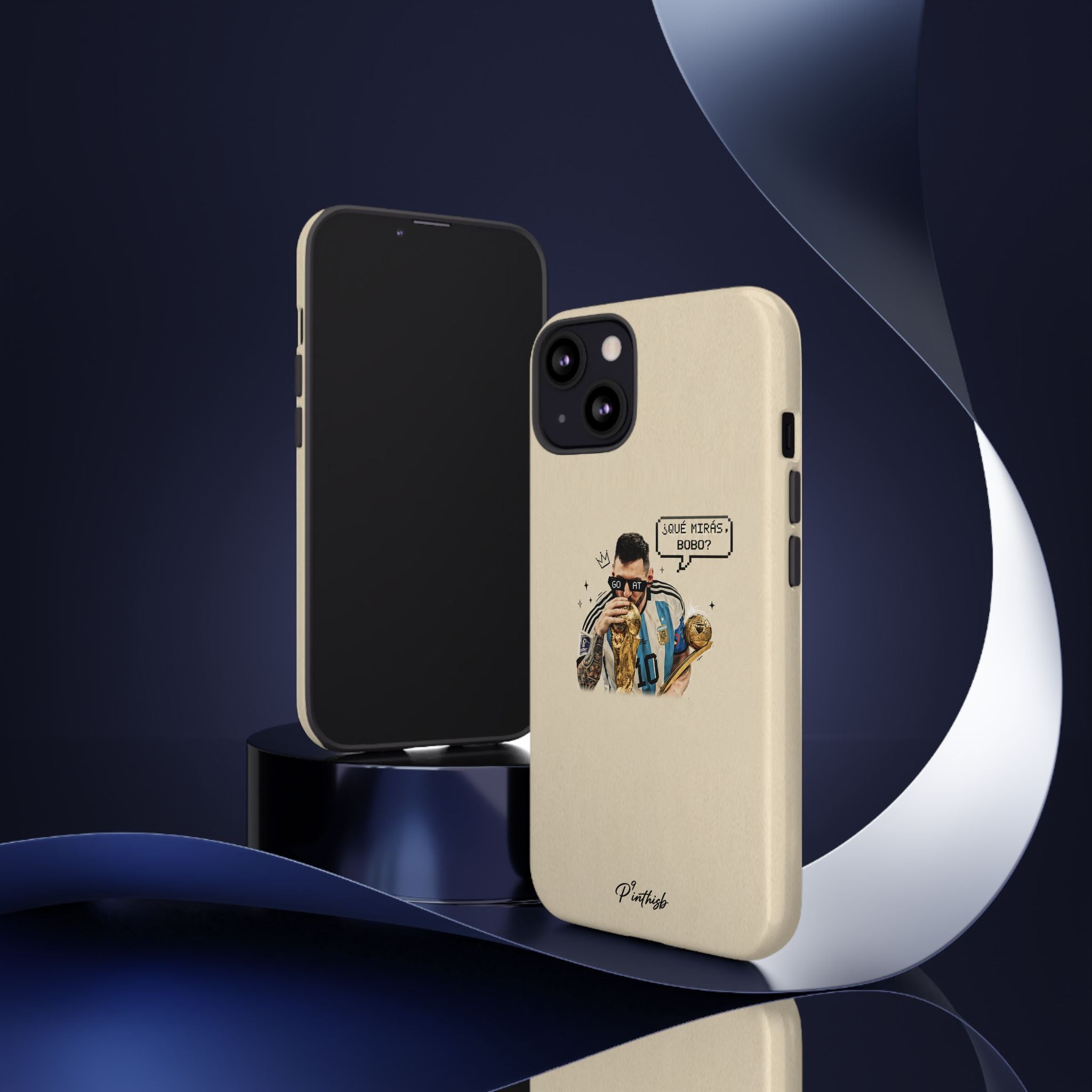 "G.O.A.T" Messi Tough Phone Case