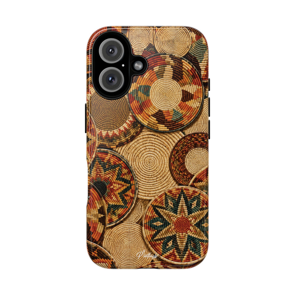Bohemian Woven Basket Pattern Tough Case