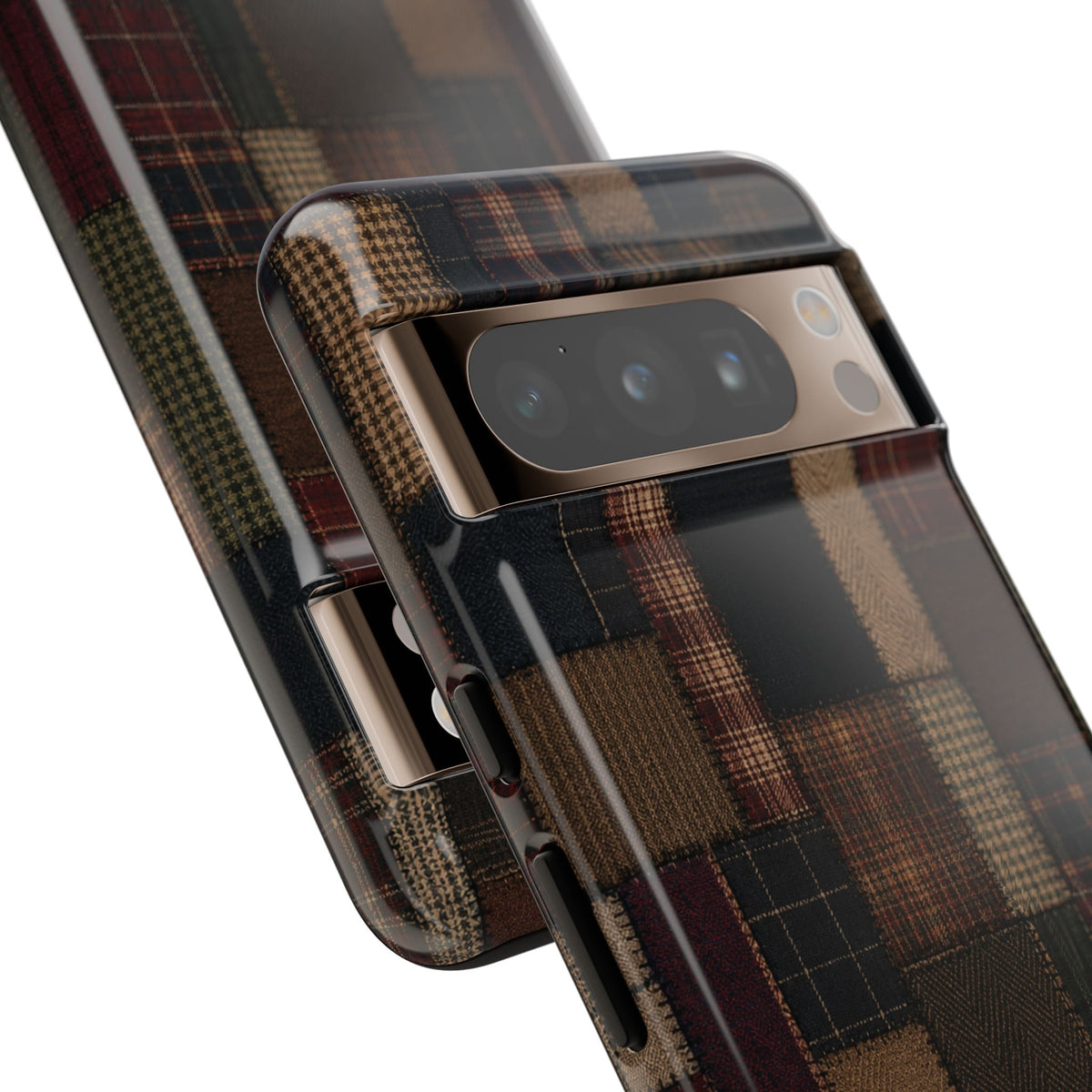 Plaid Patchwork Tough Phone Case
