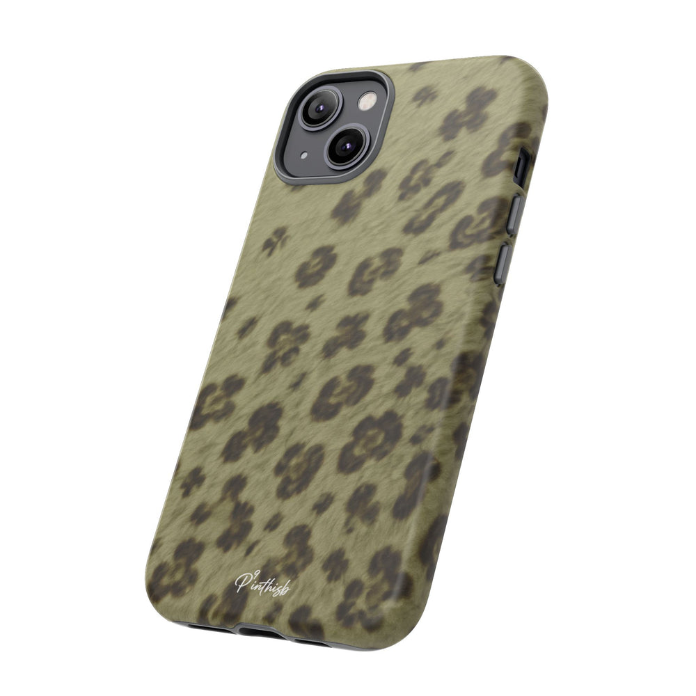 Olive Leopard Print Tough Case