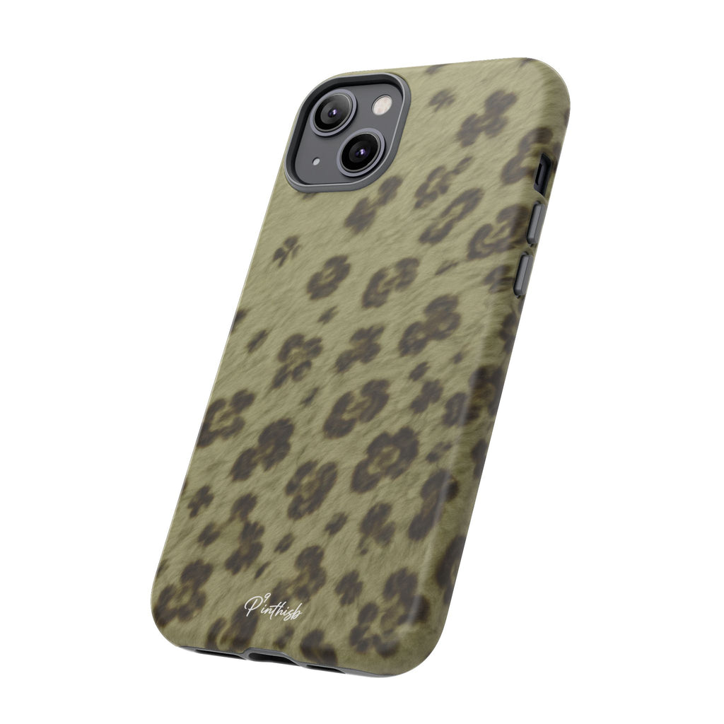Olive Leopard Print Tough Case